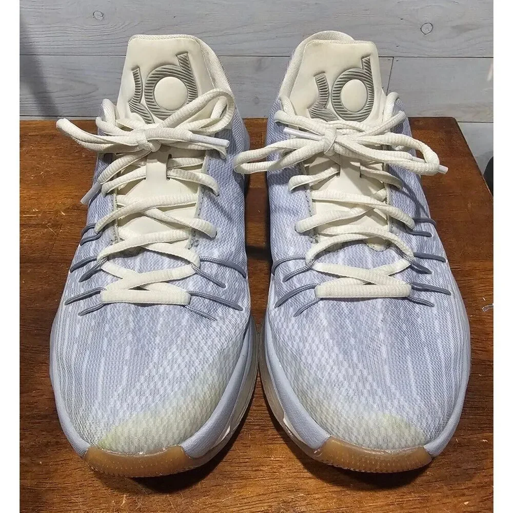 Nike KD 8 Easter Wolf Grey Metallic Silver Youth Sz 6